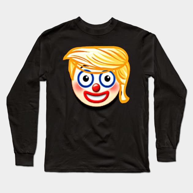 tRump Clown - Back Long Sleeve T-Shirt by SubversiveWare